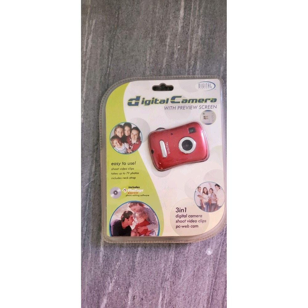 New Digital‎ Camera with Preview Screen Easy To Use Shoot Video Clips